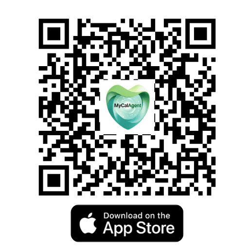 Scan to download MyCalAgent on the App Store